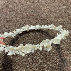 Elegant Floral Ivory Headband